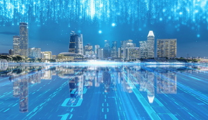 5G科技物联网信息时代数字粒子城市建设P.