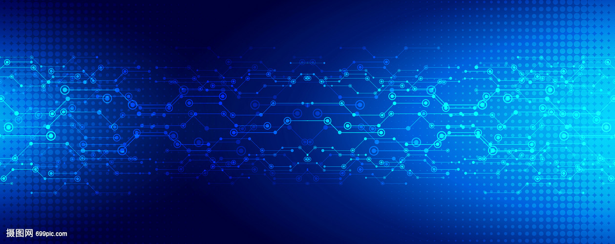 科技线条 信息技术演进与蓝色未来的无限可能